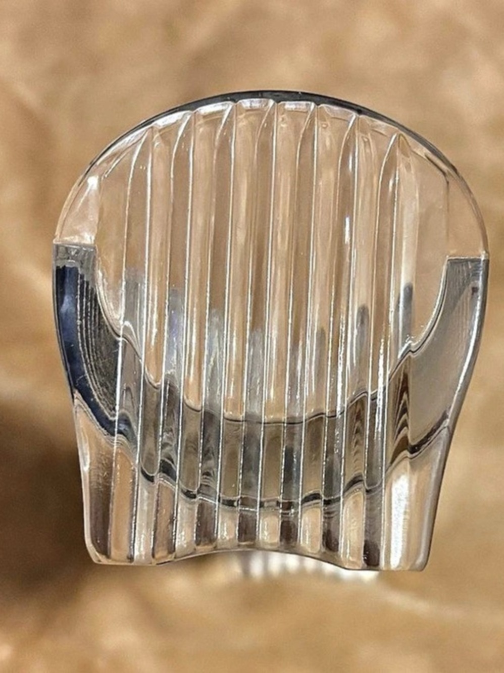 Clear Ribbed Decorative Pieces Set - Picture 5 of 6